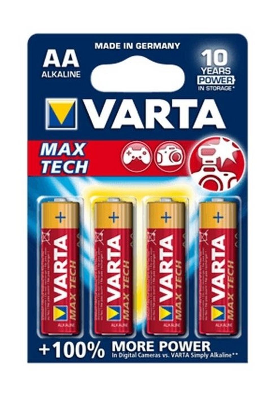 Varta MT 4 AA Max Tech Alkaline Battery - 4 Pcs
