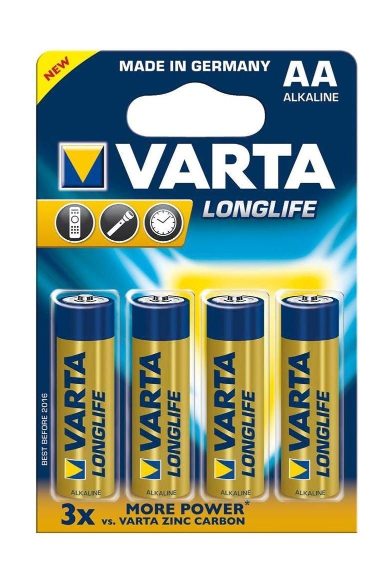 

Varta longlife aa 4pcs alkaline battery