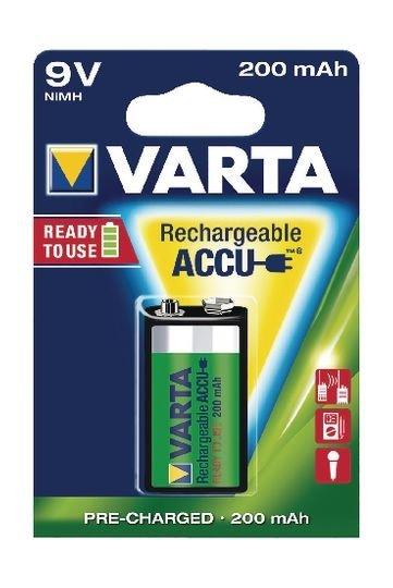 

Varta rechargeable accu 1x 9v nickel-metal battery 200 mah