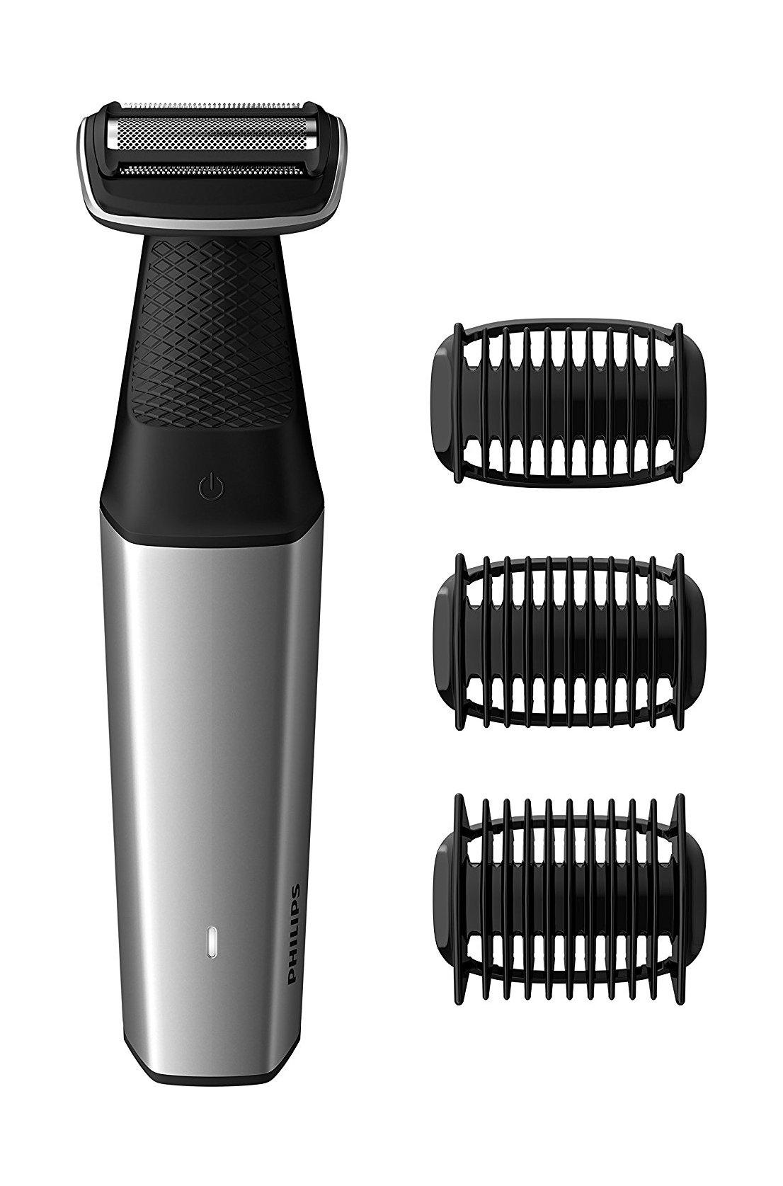 

Philips series 5000 skin comfort showerproof body groomer, bg5020/13 - silver/black