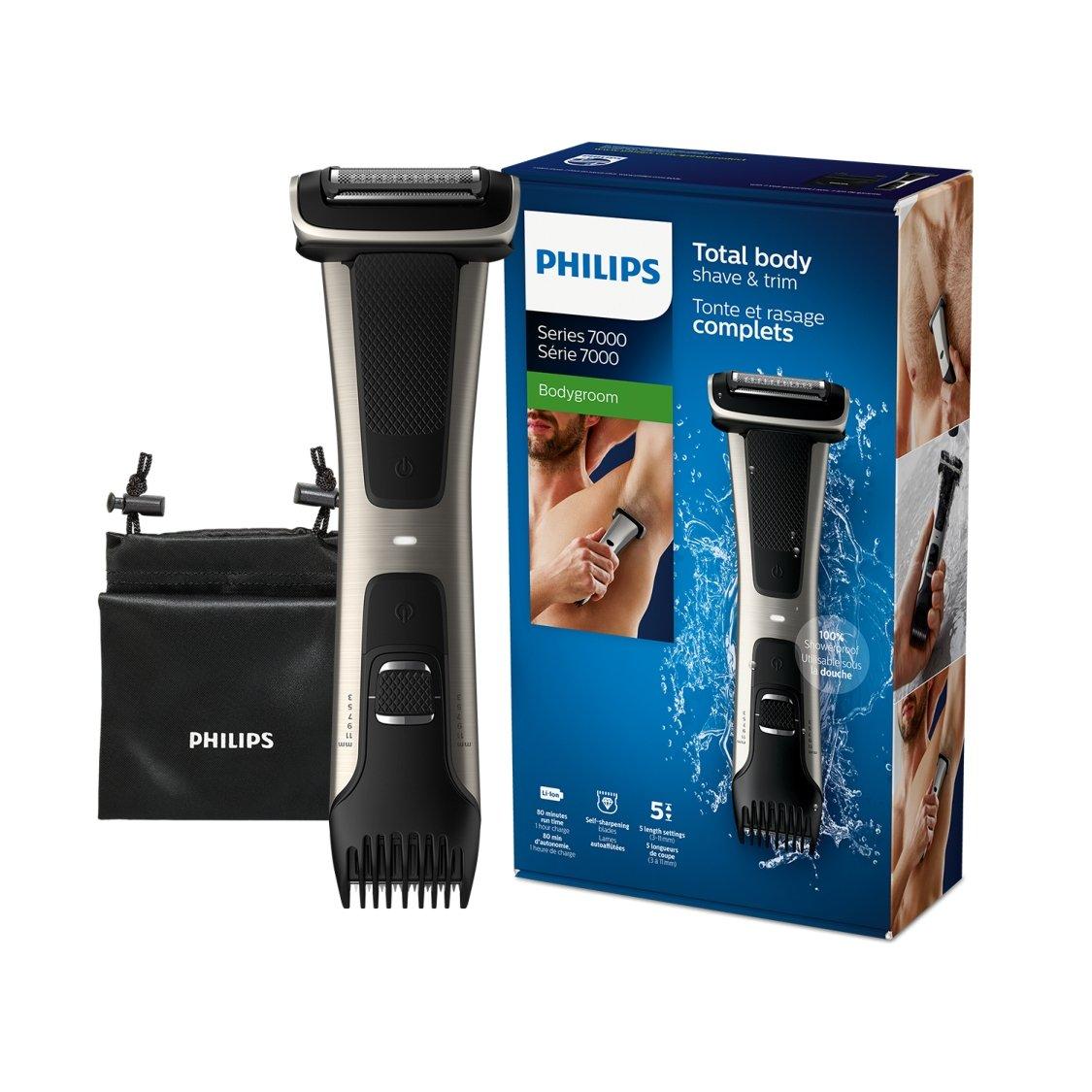 

Philips bodygroom bg7025/13 | showerproof groin & body trimmer | body shaver, 5-len...