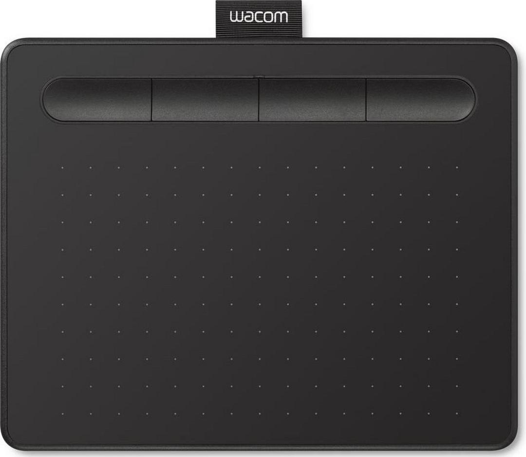 تابلت الرسم الإبداعي واكوم إنتوس بتقنية البلوتوث مع قلم رسم - (صغير) - أسود (CTL-4100K)