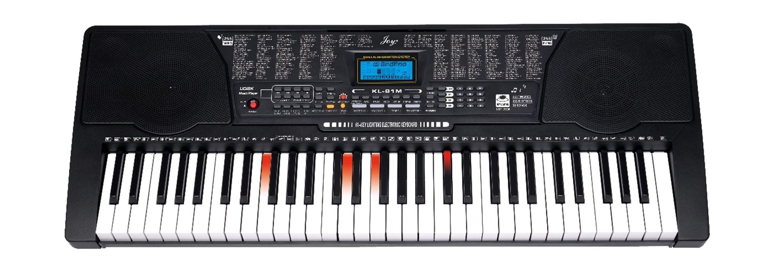 

Wansa 61 keys musical keyboard, kl-91m - black