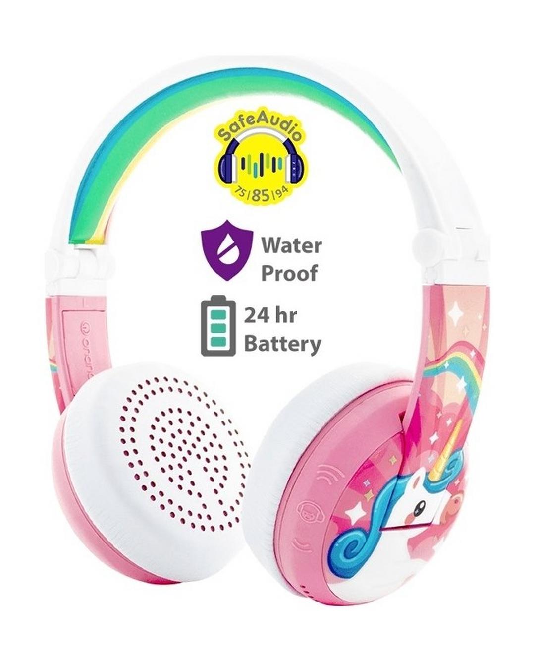 BuddyPhones WAVE Wireless Kids Headphones - Pink