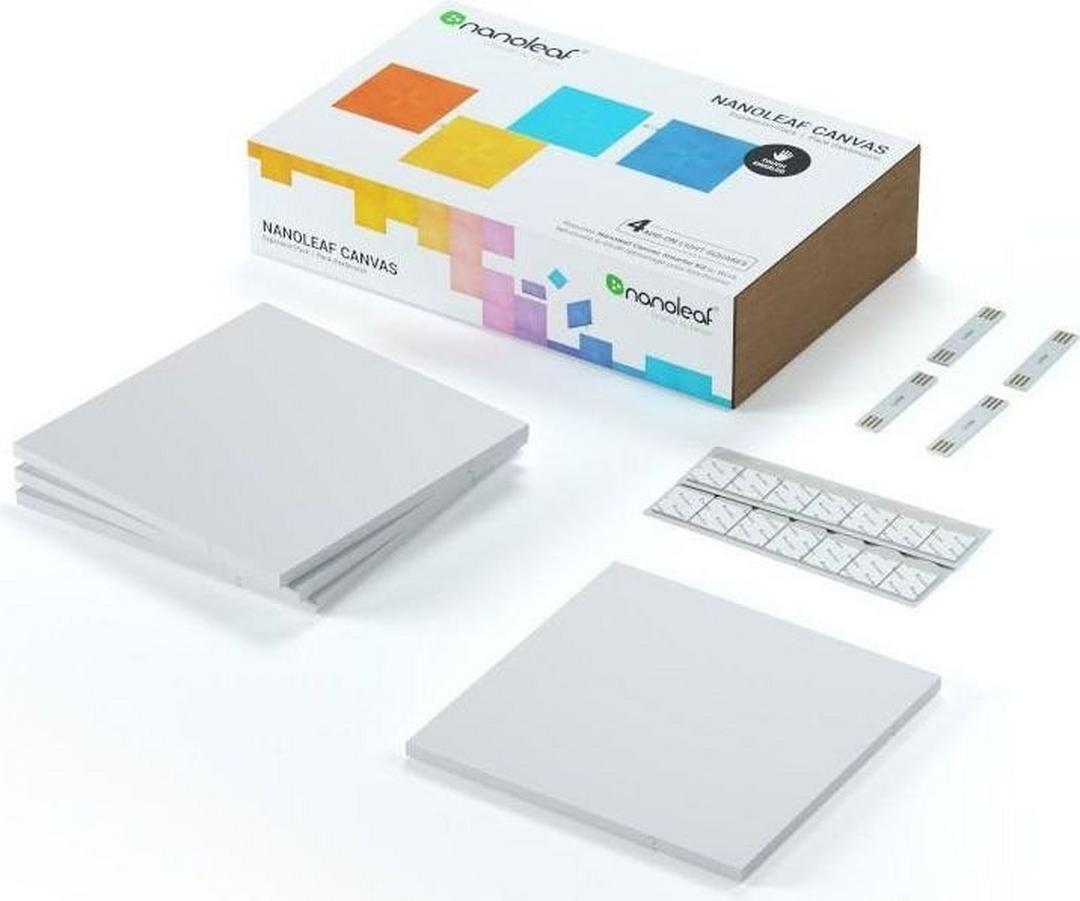 Nanoleaf 4-Packs Canvas Expansion Square Panels Smarter Kit (NL29-0001SW-4PK) - White