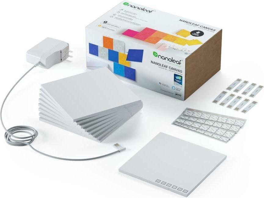 

Nanoleaf 9-packs canvas square panels smarter kit (nl29-0002sw-9pk) - white