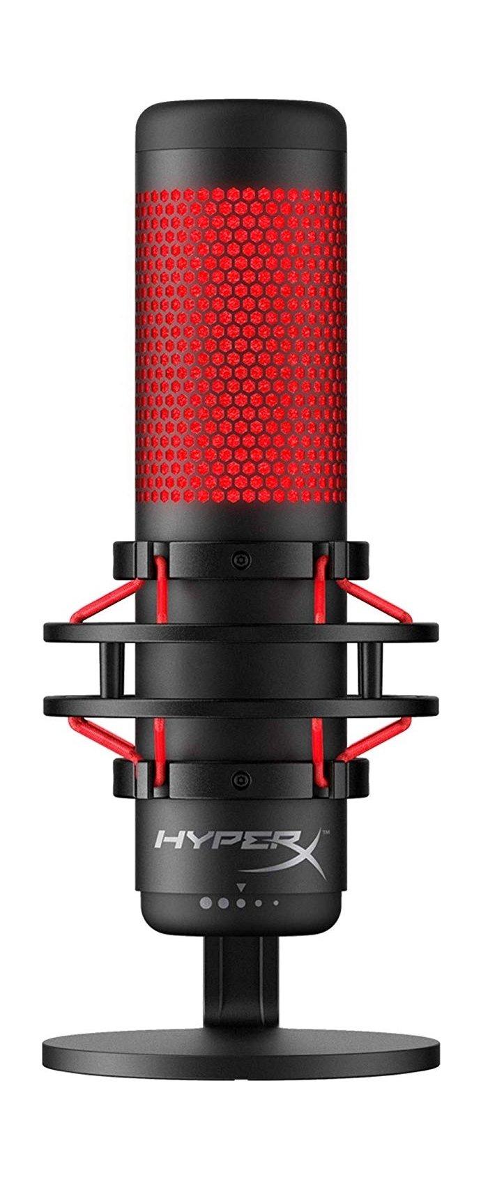 

Hyperx quadcast usb condenser gaming microphone - black/red
