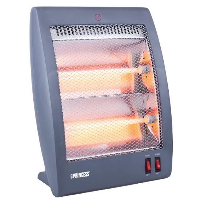 

Princess halogen electric heater, 800w, 2 heat settings, 345011 - grey