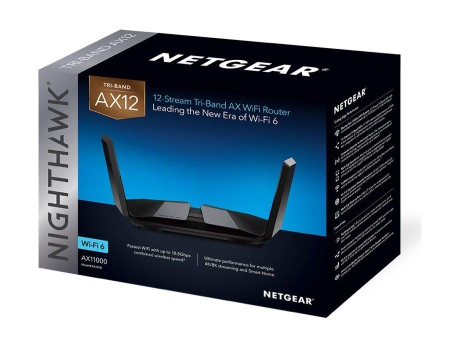 

Netgear nighthawk router, tri-band, rax200-black