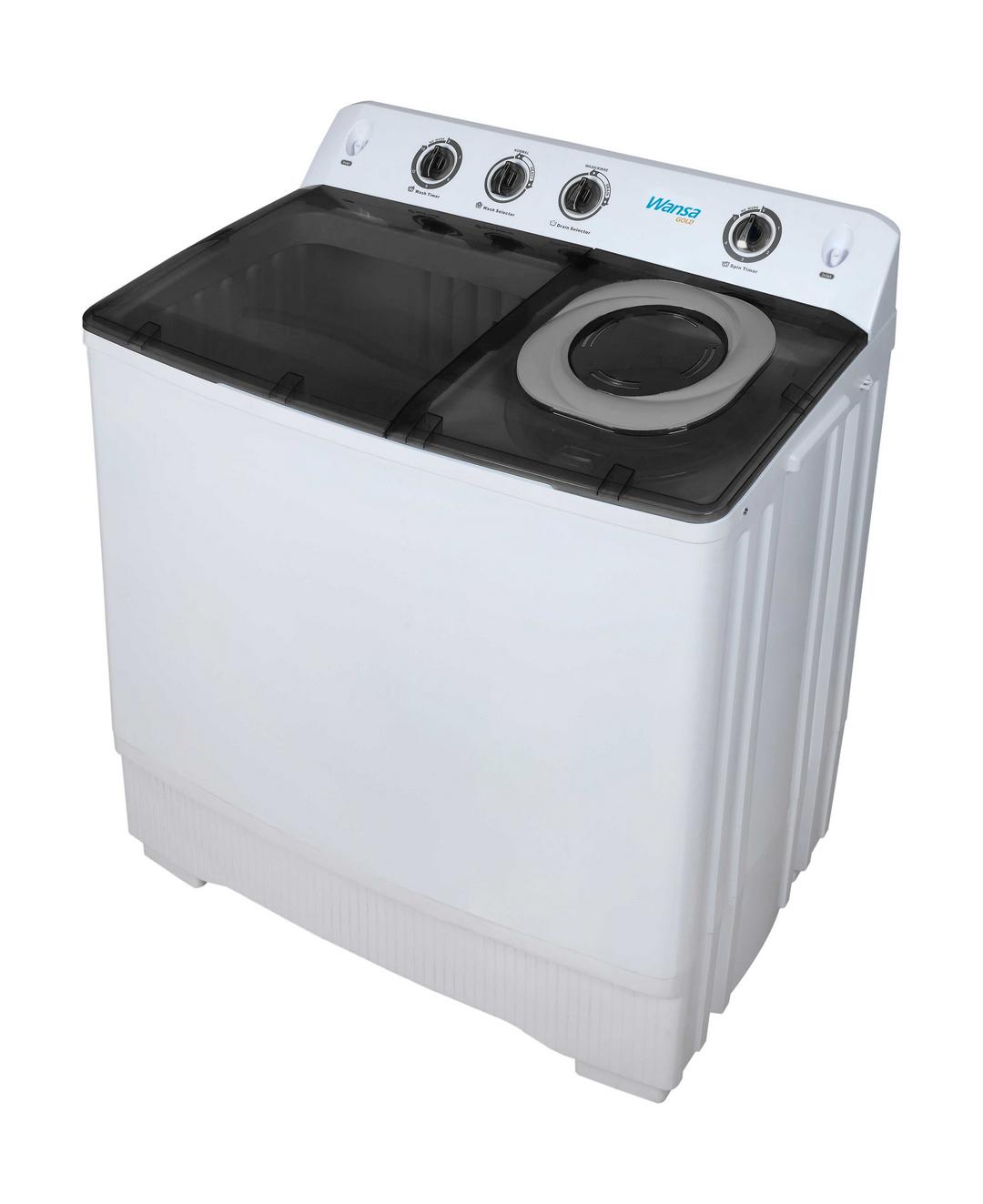 Wansa Gold 14Kg Twin Tub Washing Machine (WGTT14-T4BLKWH-C10)