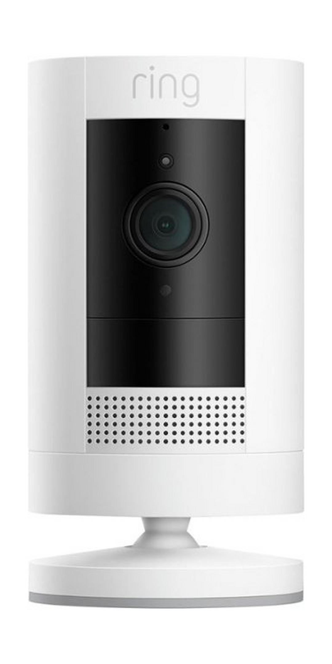 Ring Stick-Up Battery Cam - Wi-Fi - Smart Home Security Camera - White