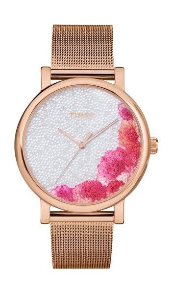 

Timex 38mm casual ladies analog metal watch (tw2u18700) - rosegold