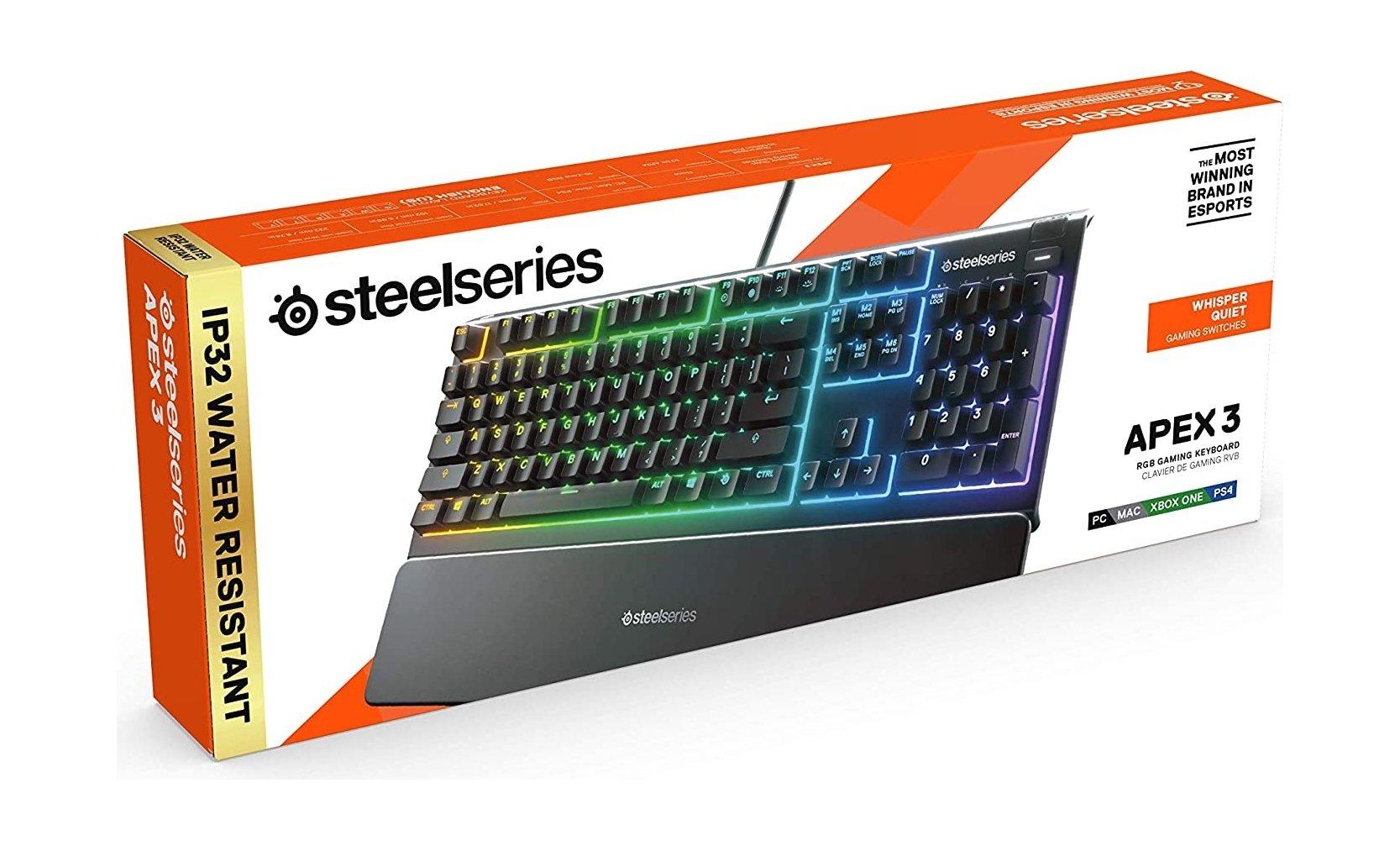 

Steelseries apex 3 rgb gaming keyboard
