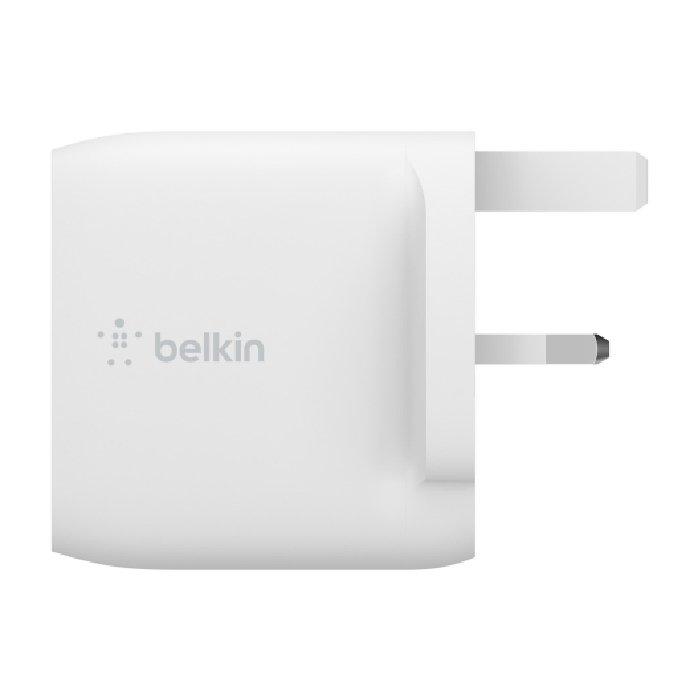 

Belkin boost charge dual usb-a wall charger 24w + 1m usb-a to lightning cable - white