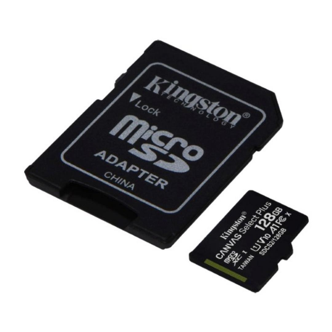 Kingston Canvas Select Plus 128GB MicroSDXC Card + Adapter
