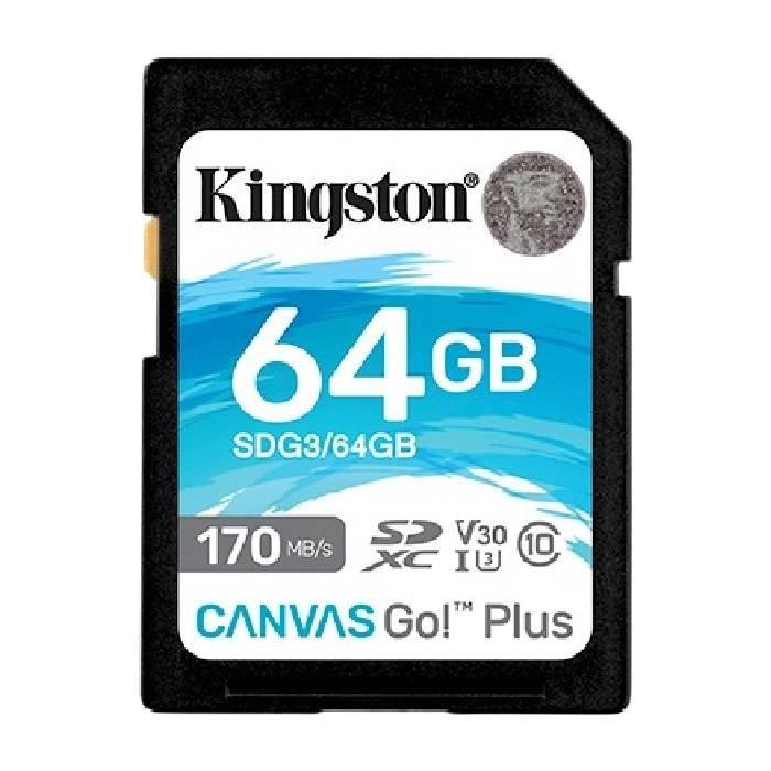 

Kingston go memory card 64gb sdxc cgp uhs-i plus sd
