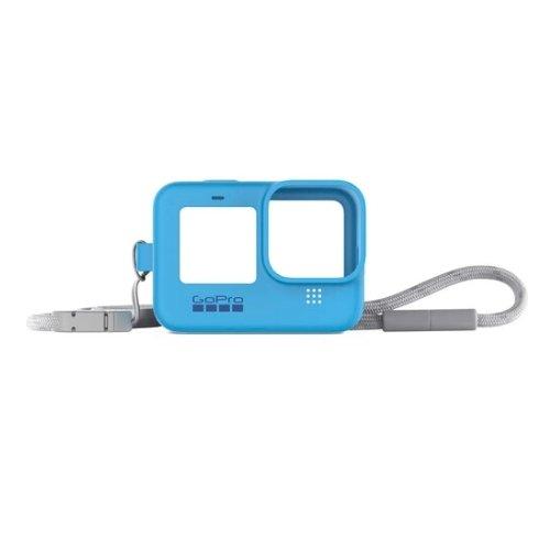 

Gopro hero9 black camera sleeve + lanyard - blue