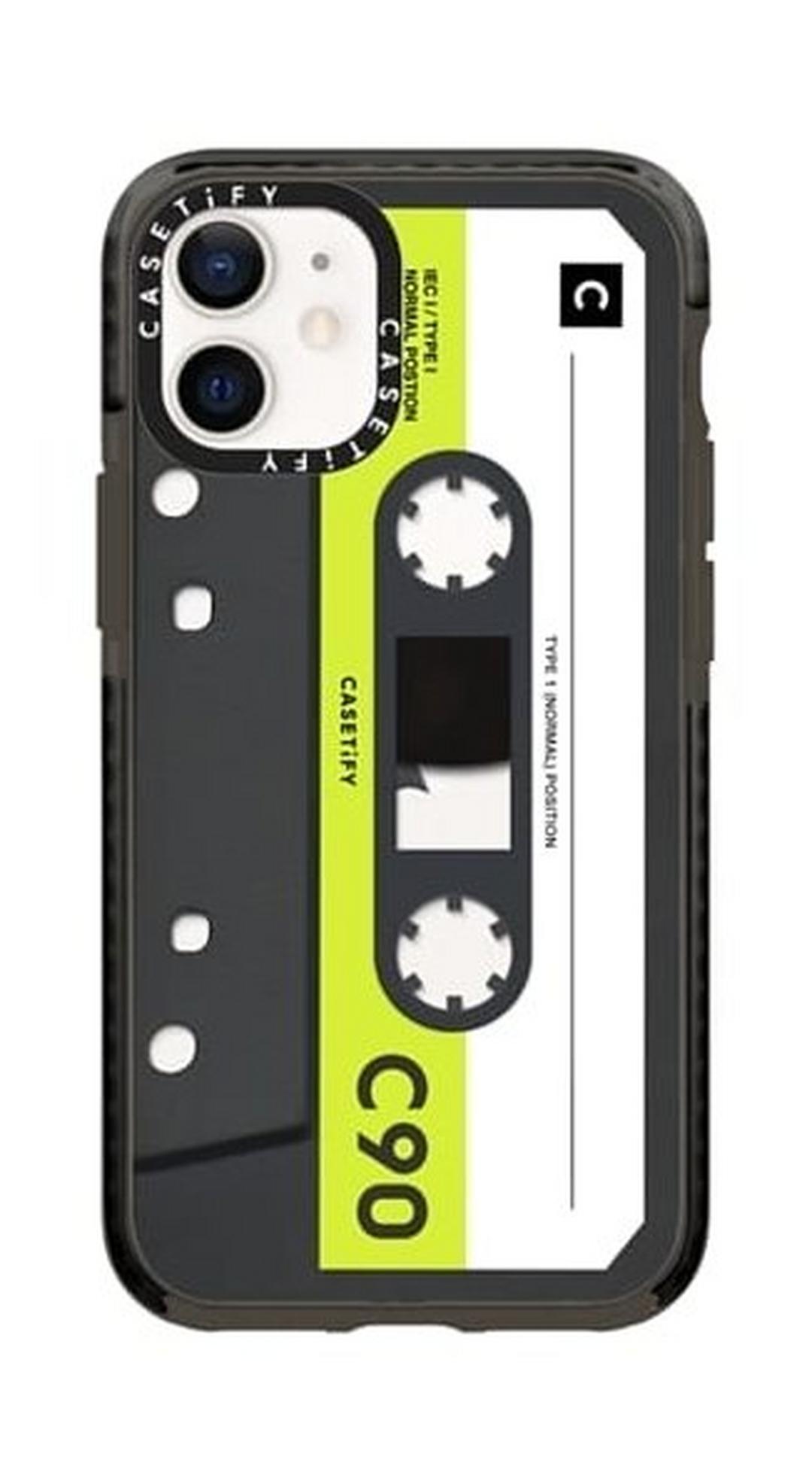 Casetify Cassette iPhone 12 Mini Back Case - Neon Remix