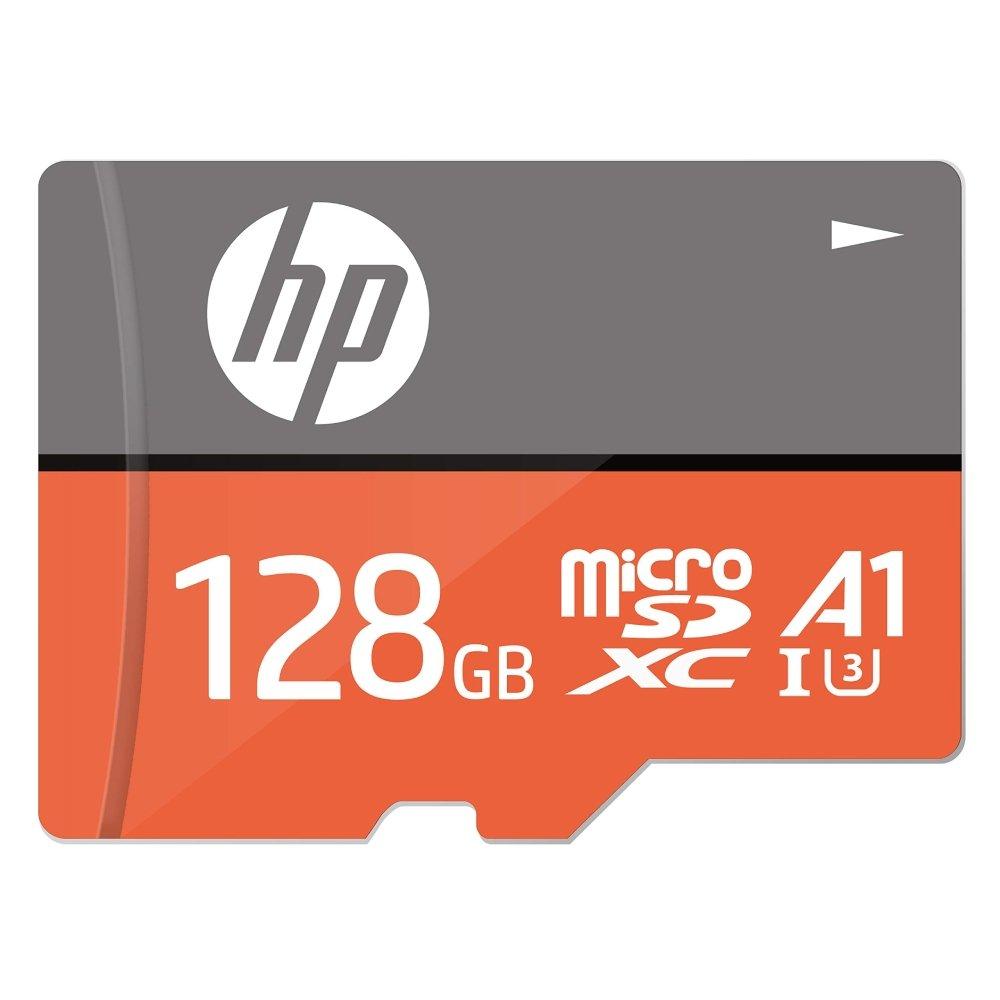 

Hp 128gb mxa1 class 10 u3 microsdxc read speeds up to 100mb/s with sd adapter