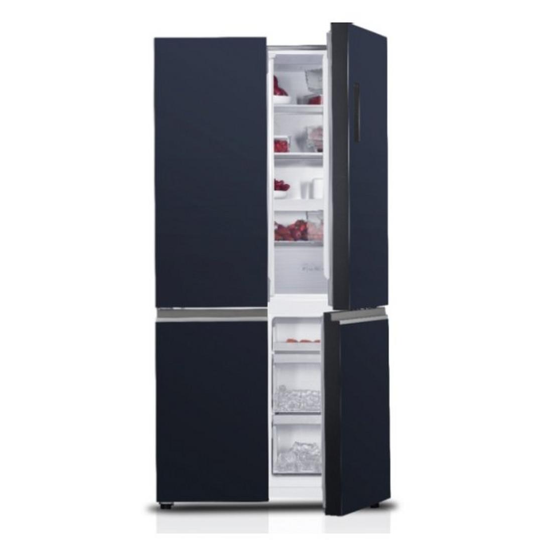 Wansa 22 CFT Four Door Refrigerator (WRFG-620-DGLC82) - Blue