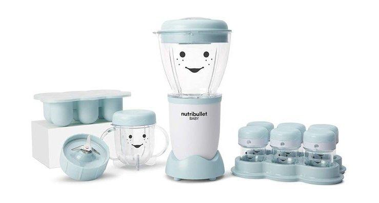 

Nutribullet baby food blender, 10 pieces set, 200 w, wnby-1812 - white/blue