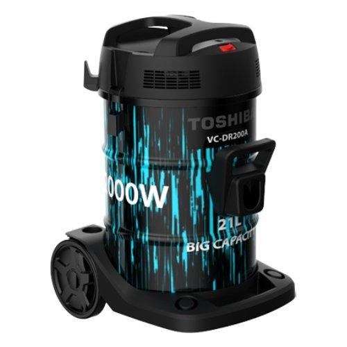 

Toshiba drum vacuum cleaner, 2000w, 21 liters, vc-dr200abf -black/blue