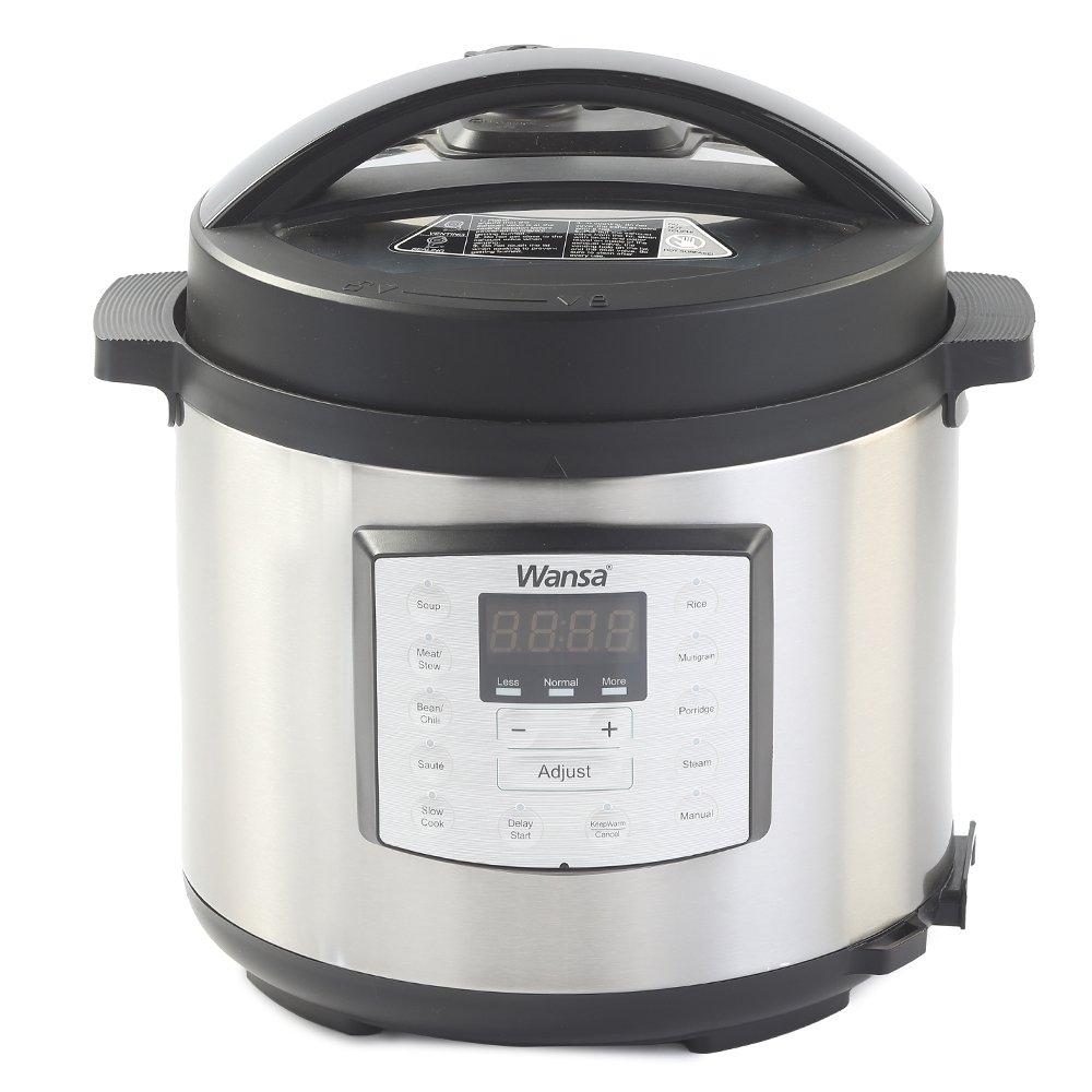 

Wansa pressure cooker, 1000w, 6l, my-cs6005wpb - silver