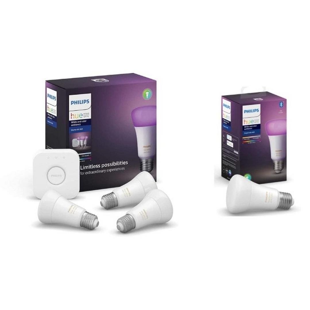 Philips Hue Starter Kit + 3 Bulbs