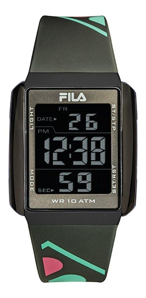 

Fila 40mm gent's digital chronograph rubber watch - (38-325-003)