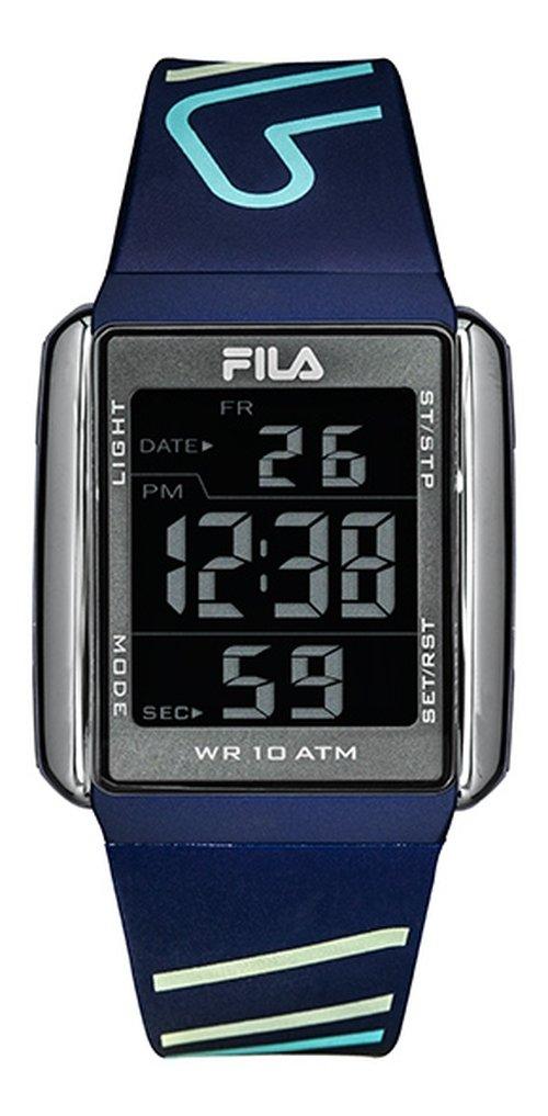 

Fila 40mm gent's digital chronograph rubber watch - (38-325-004)