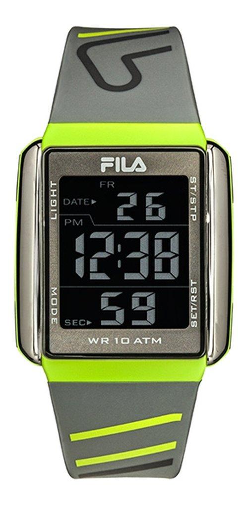 

Fila 40mm gent's digital chronograph rubber watch - (38-325-005)