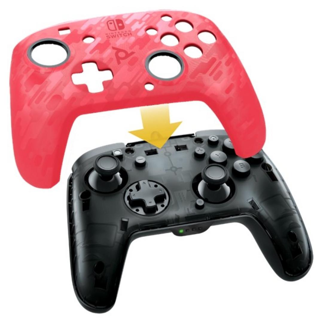 PDP Faceoff Wireless Controller for Nintendo Switch - Camo Pink