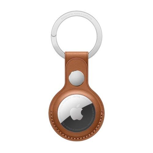 

Apple airtag leather key ring - brown