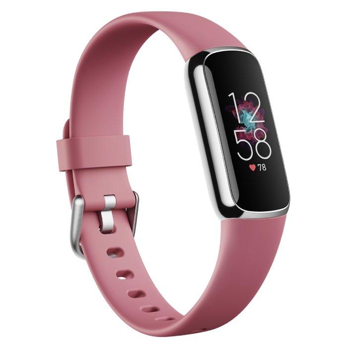 

Fitbit luxe activity tracker - platinum/orchid
