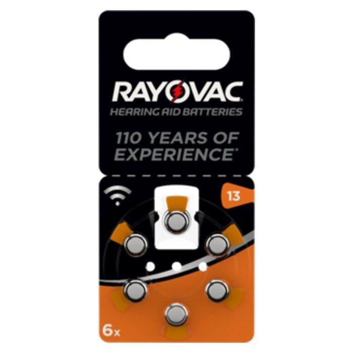 

Rayovac hearing aid 6 in a blister (size 13)