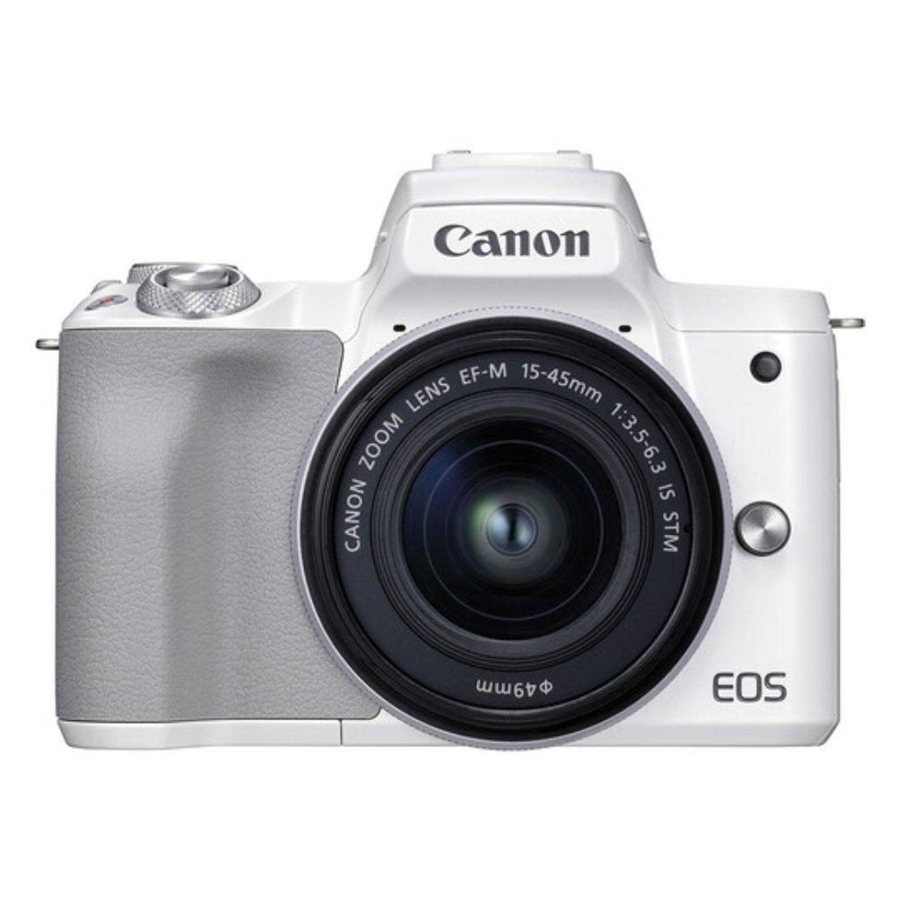 

Canon eos m50 mark ii mirrorless camera with 15-45mm lens - white