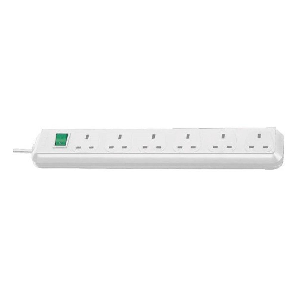

Hama brennenstuhl 6 way 1. 5m extension - white