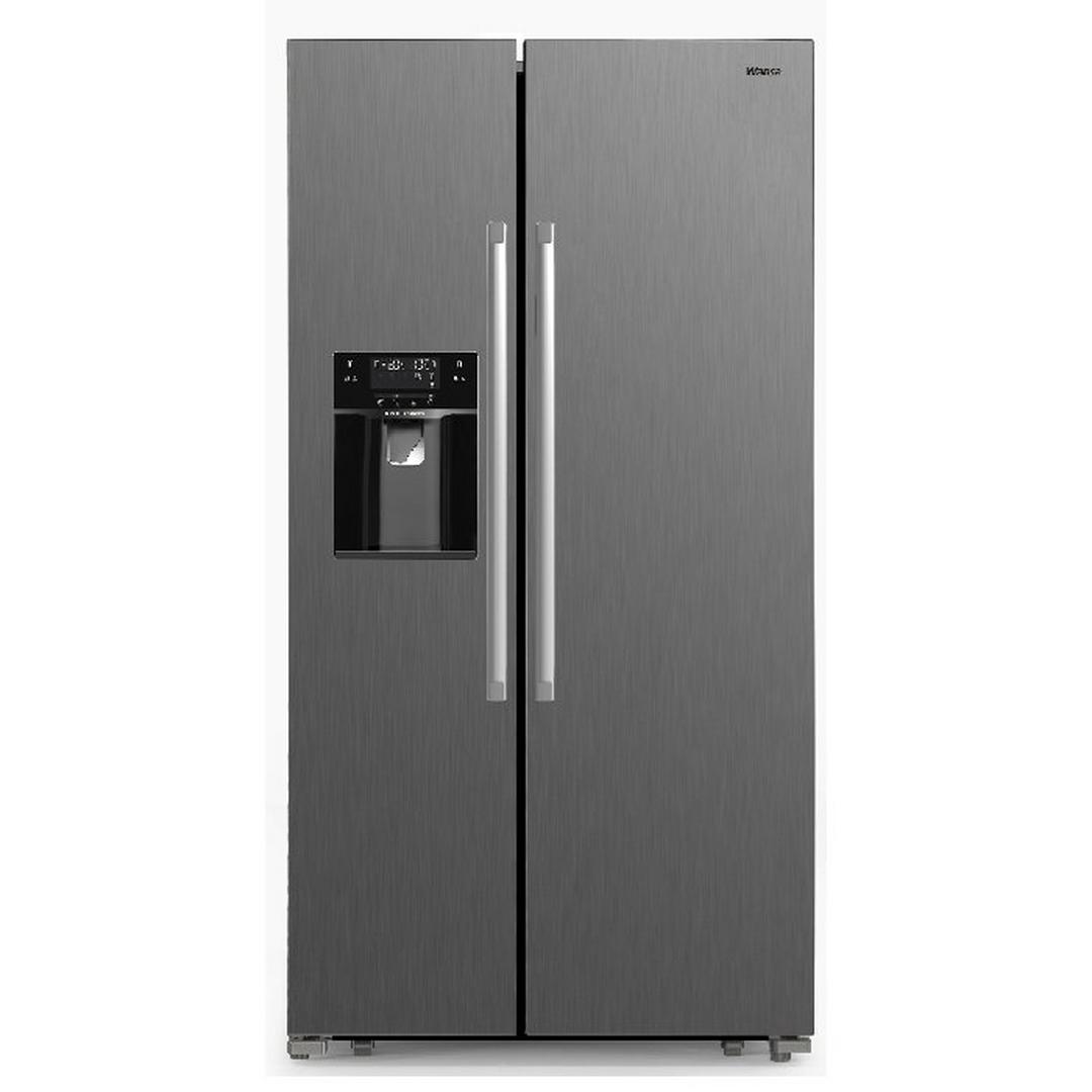 Wansa Side By Side Refrigerator, 20CFT, 563-Liters, WRSG-563-NFSSC82 - Stainless Steel