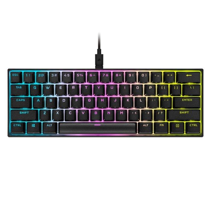 

Corsair k65 rgb mini 60% mechanical gaming keyboard - cherry mx red