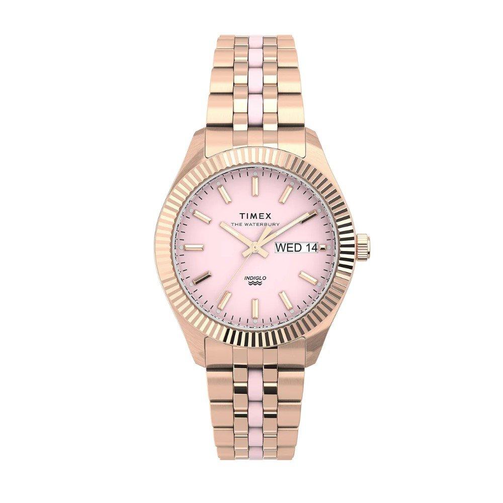 

Timex heritage waterbury ladies watch, analog, 36mm, stainless steel strap, tw2u82800 –...