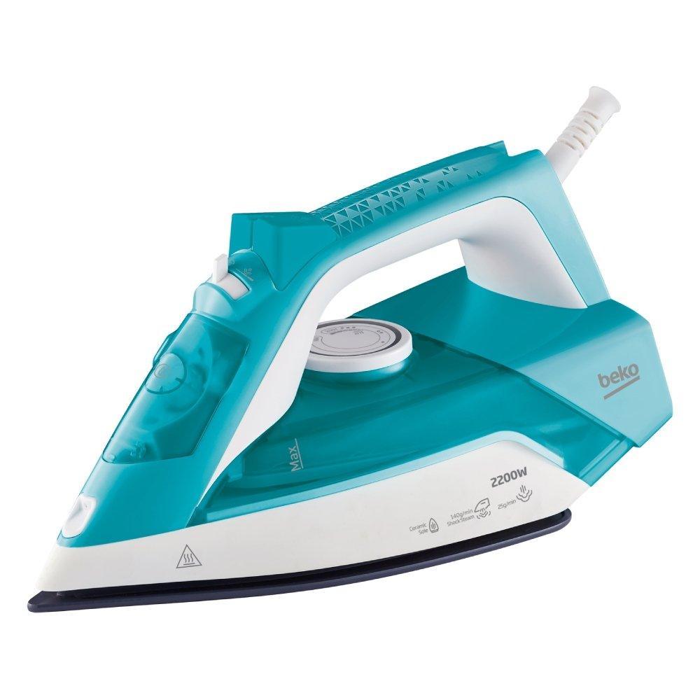 

Beko steam iron, 240ml, 2200w, sim3122t - turquoise