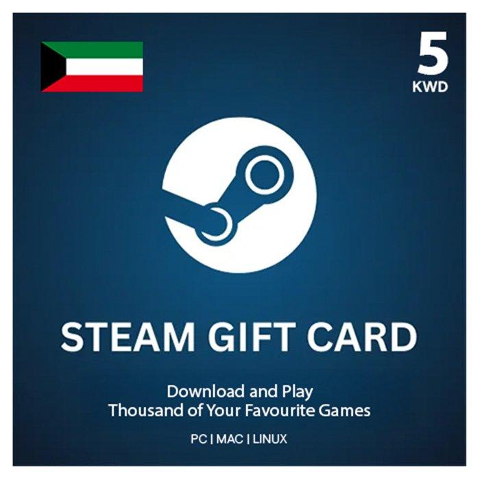 

Steam wallet gift card - 5 kwd