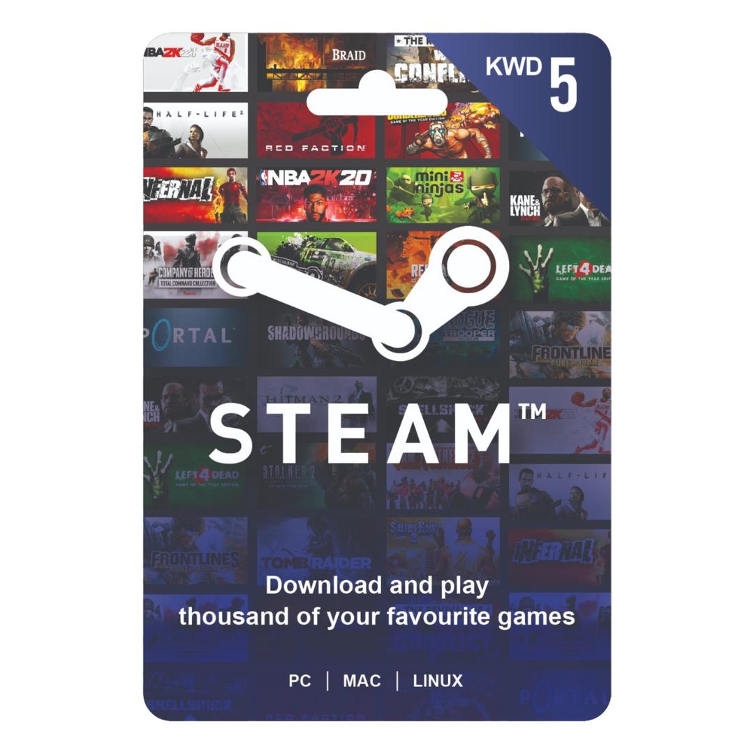 Steam Wallet Gift Card - 5 KWD
