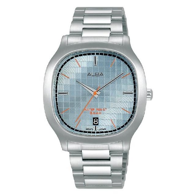 ساعة ألبا فيوجن بحجم 37 مم للرجال بحزام معدني - AS9L77X1