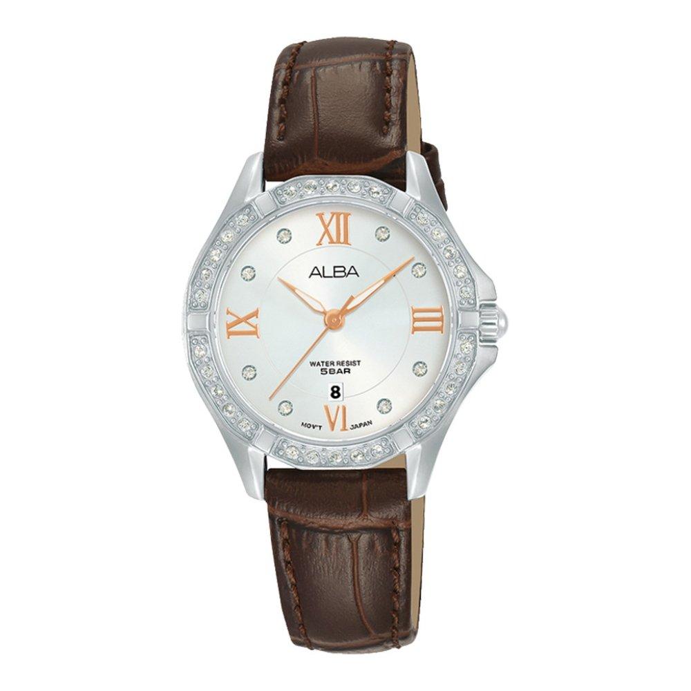 

Alba ladies' 30mm fashion analog leather watch - ah7x89x1