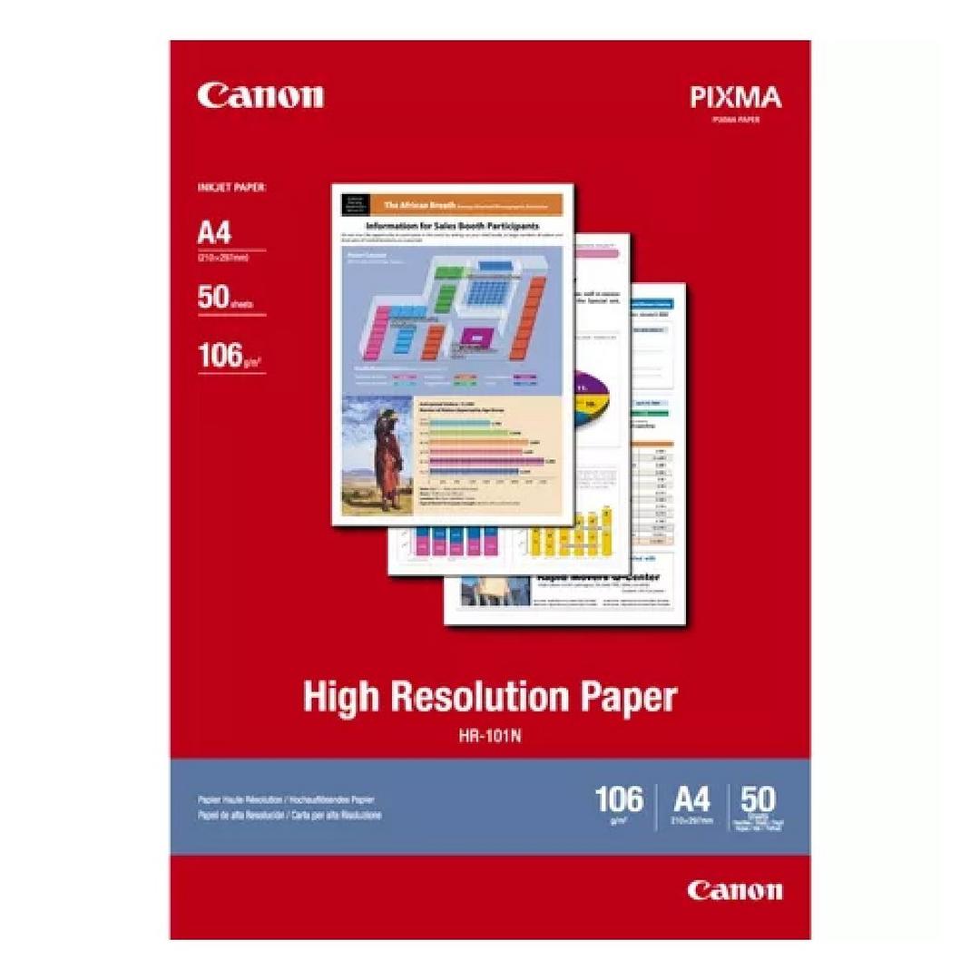 Canon High Resolution Paper A4 - 50 Sheets (HR-101N)