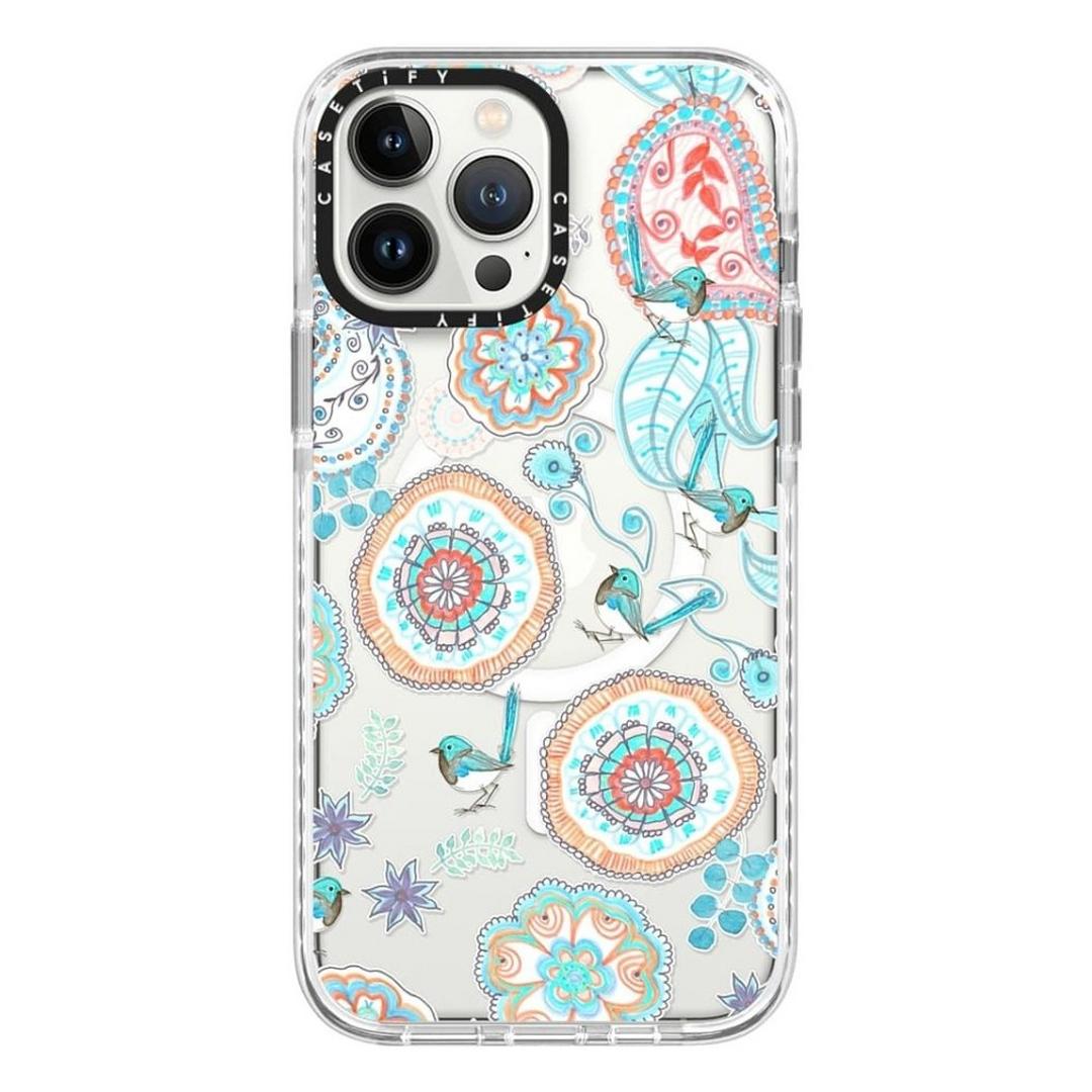 Casetify MagSafe Case for iPhone 13 Pro Max - Flower & Bird Clear