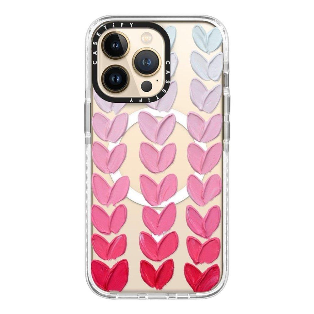 

Casetify magsafe case for iphone 13 pro - pink polk hearts