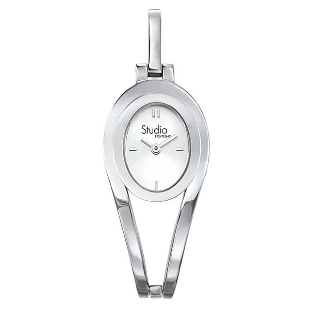 ساعة فونتيناي بحجم 30 ملم بعرض تناظري و حزام معدني للنساء -  AUA1213AR