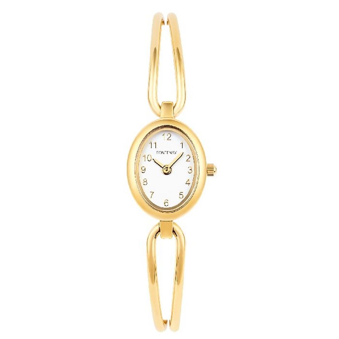 ساعة فونتيناي بحجم 18 ملم بعرض تناظري و حزام معدني للنساء  - 338QMJWMJ